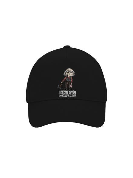 Neklidný bez kafe šiltovka baseballka Black