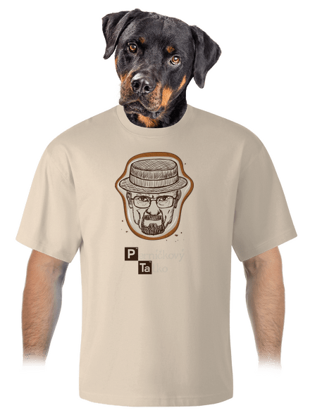 Perníčkový tatko a Perníček unisex tričko oversized Almond
