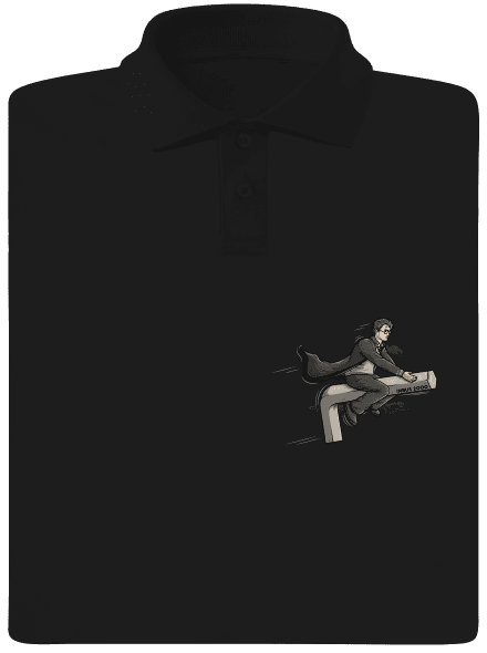 Harry na inbuse pánska polokošeľa Black