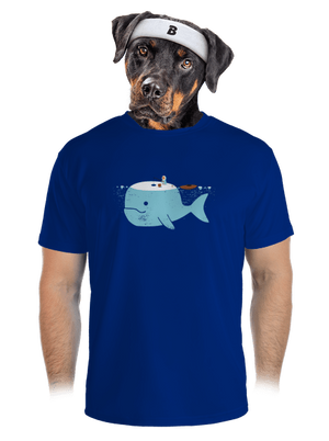 Rybárčenie pánske športové tričko Royal Blue Mal