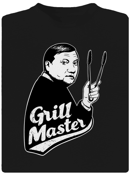 Grill master pánske športové tričko Black
