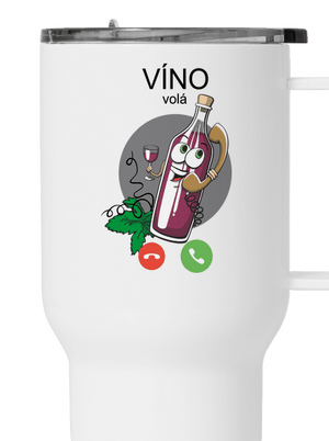 Červené víno volá termohrnček White