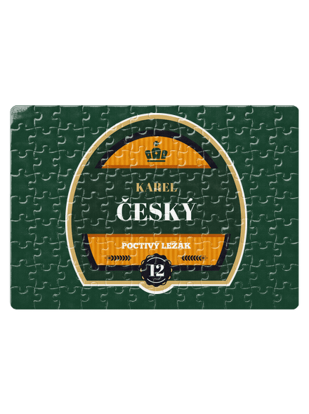 Pivná etiketa puzzle White