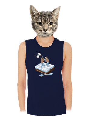 Polárna expedícia dámske tielko voľné Navy