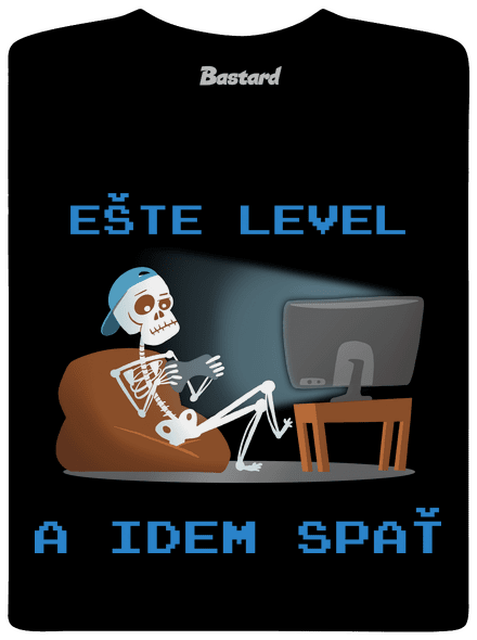 Ešte level pánske dlhý rukáv Black