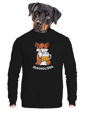  unisex mikina bez kapucne Black