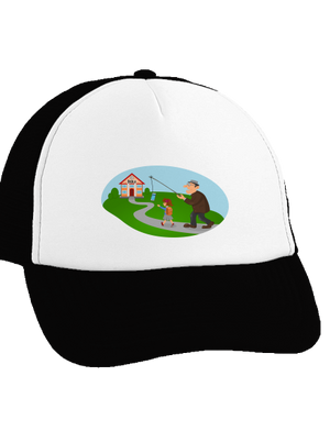 Naspäť do školy šiltovka truckerka Black cap