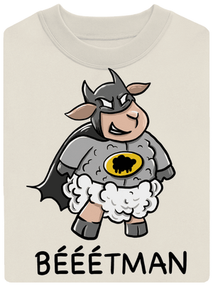 Bééétman unisex mikina bez kapucne Off White