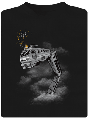 Snake Train pánske športové tričko Black