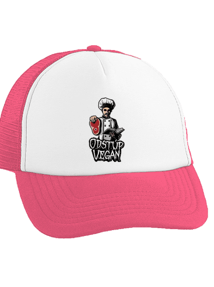 Odstup vegane šiltovka truckerka Fluorescent Pink cap