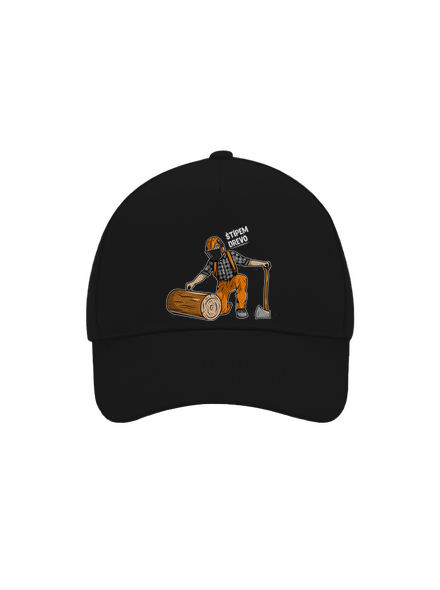 Drevorubač šiltovka baseballka Black