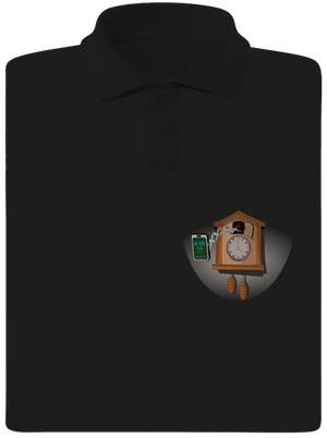 Mobilné kukučky pánska polokošeľa Black
