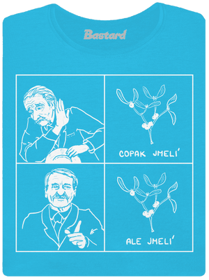 Cimrman: Copak jmelí dámske tričko s lemom Blue Atol