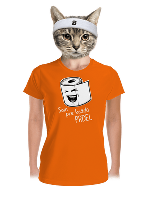 Prdel dámske športové tričko Neon Orange