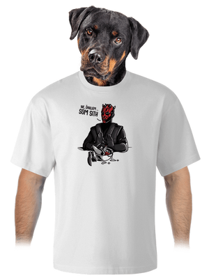 Som sith unisex tričko oversized White