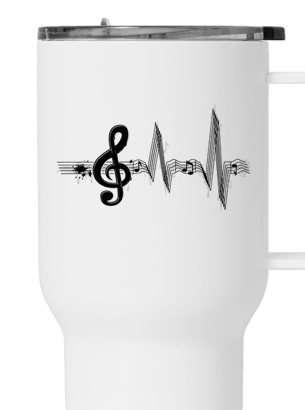 Žijem muzikou termohrnček White