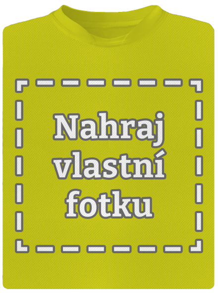 Vlastná potlač pánske športové tričko Neon Yellow