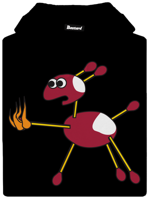 Gaštany pánska mikina klokanka Black