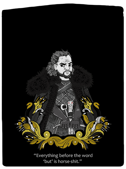 Jon Sníh dámska mikina na zips Black