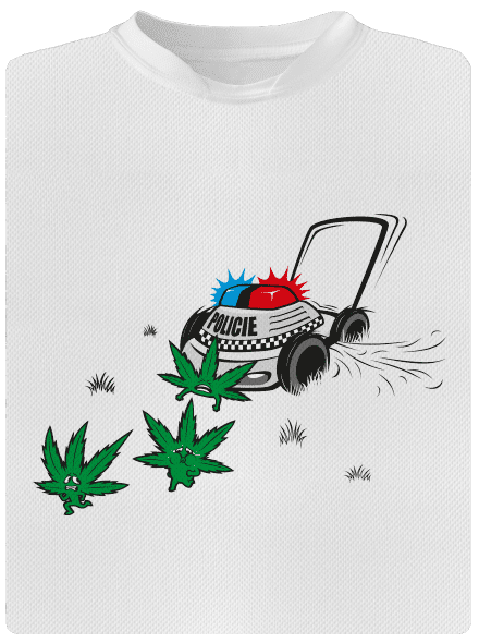 Ganja kríza detské športové tričko White