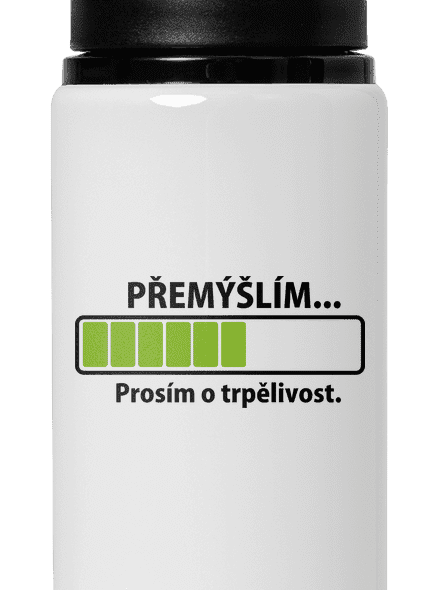 Premýšľam flaša na vodu White