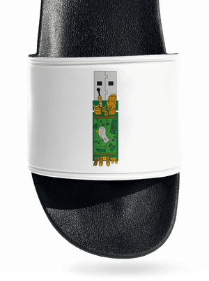 USB city šľapky White