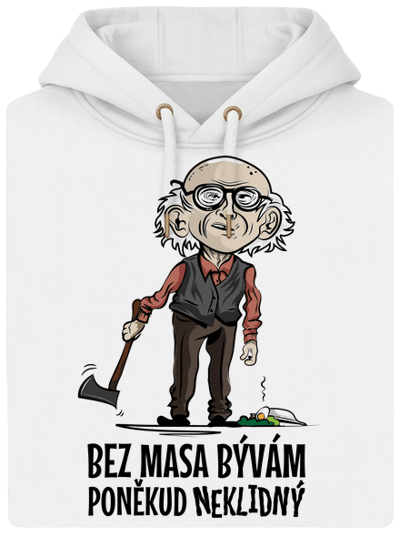 Neklidný bez masa unisex mikina premium Snowwhite