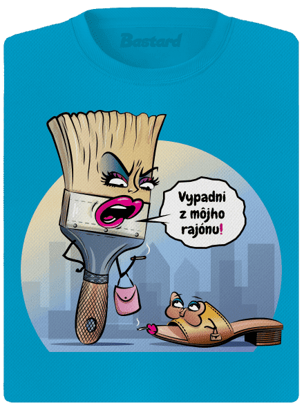 V cudzom rajóne dámske športové tričko Blue Atol