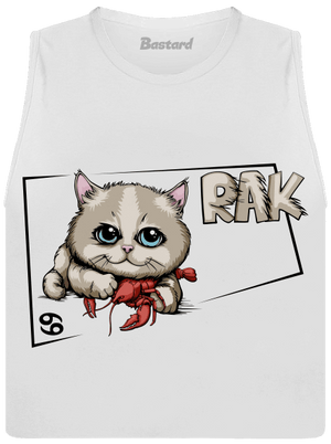 Mačací horoskop: Rak dámske tielko voľné White