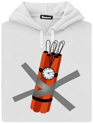 Dynamit dámska mikina klokanka White