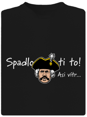 Spadlo ti to pánske športové tričko Black