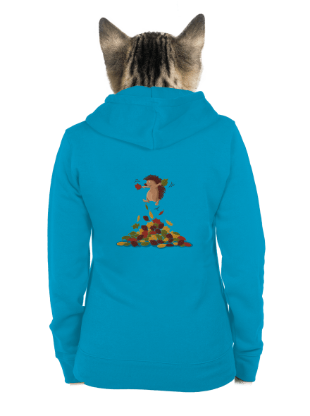 Radosť z lístia dámska mikina na zips Blue Atol