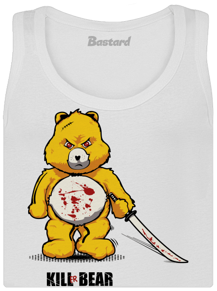 Killer bear dámske tielko klasické White