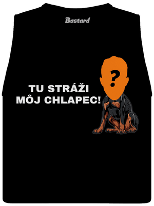Tu strážim ja dámske tielko voľné Black