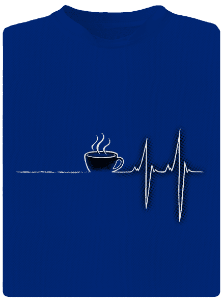 Coffee help pánske športové tričko Royal Blue Mal