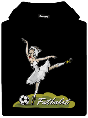 Futbalet pánska mikina klokanka Black