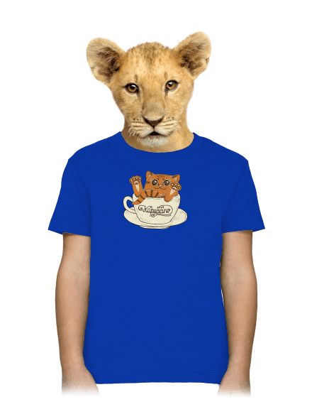 Kapučičíno detské tričko Royal Blue