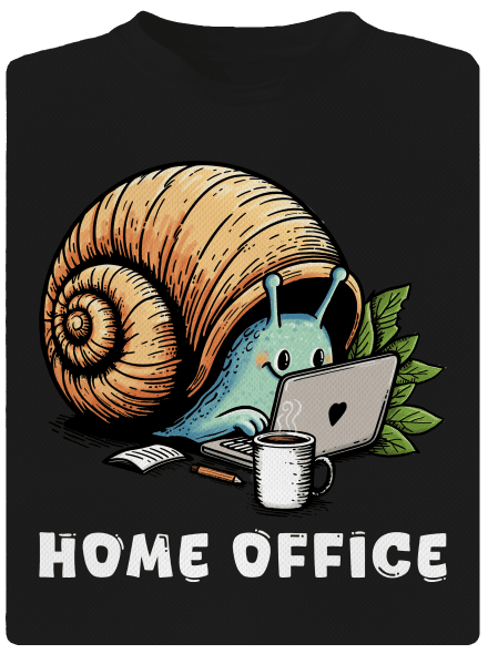 Slimákov home office detské športové tričko Black