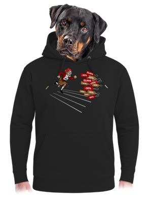 Zľavy! unisex mikina premium Dark Black