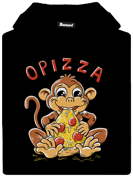 Opizza detská mikina klokanka Black