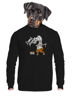 unisex mikina bez kapucne