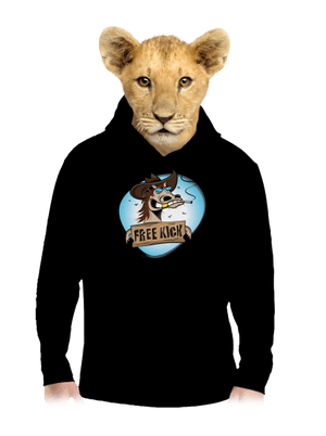 Free kick detská mikina klokanka Black
