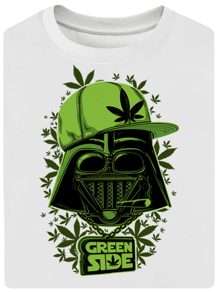 Green Side unisex tričko oversized White