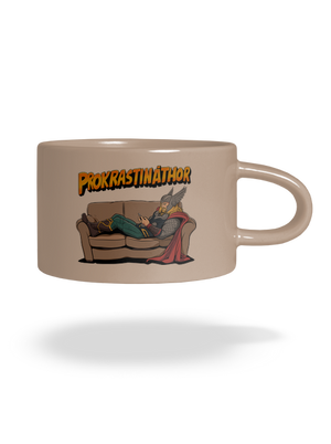 Prokrastináthor hrnček makronka Brown Macaron