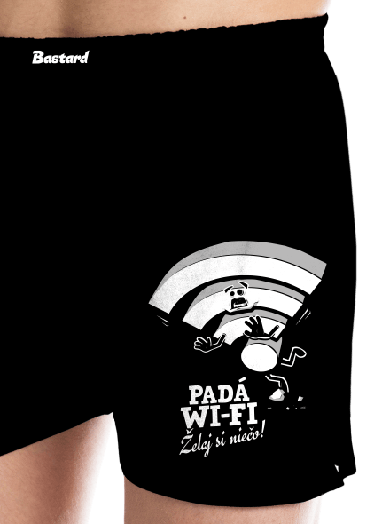 Padá wi-fi pánske trenky Black