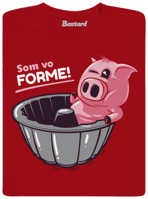 Vo forme pánske dlhý rukáv Red