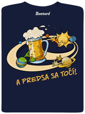 A predsa sa točí! pánske tričko Navy
