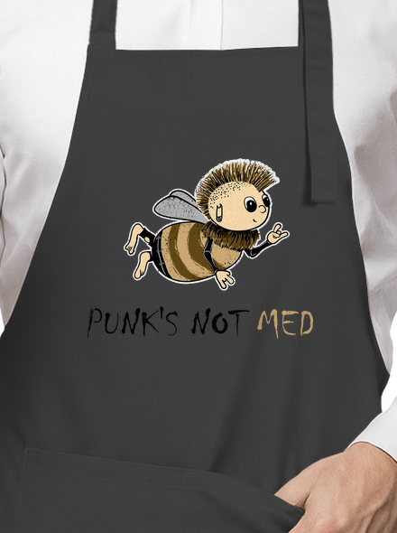 Punks Not Med zástera Dark Grey