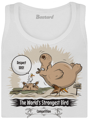 Strongest bird dámske tielko klasické White