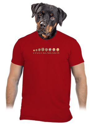 Vývoj nezastavíš pánske tričko Red
